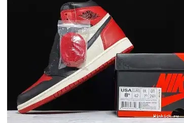 RETRO JORDAN BRED HIGH 1 TOE AIR OG 0416